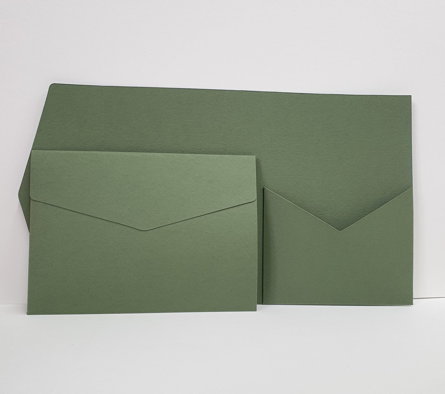 A5 148x210mm Colorplan Matte Mid Green Sage 270gsm Pocketfold